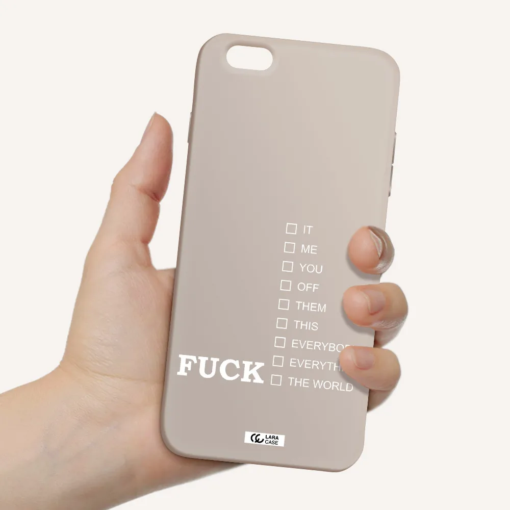 F#*K Ways Apple iPhone 6S Silicone Stone Case