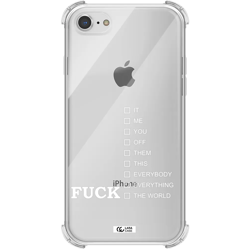 F#*K Ways Apple iPhone 7 Clear PC Case