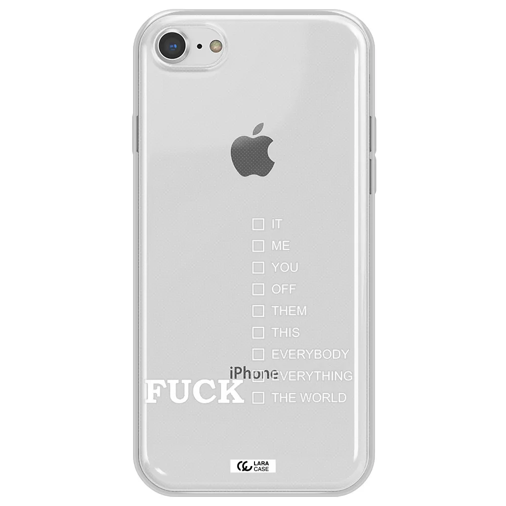 F#*K Ways Apple iPhone 7 Clear TPU Case