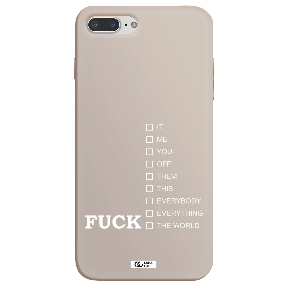 F#*K Ways Apple iPhone 7 plus Silicone Stone Case
