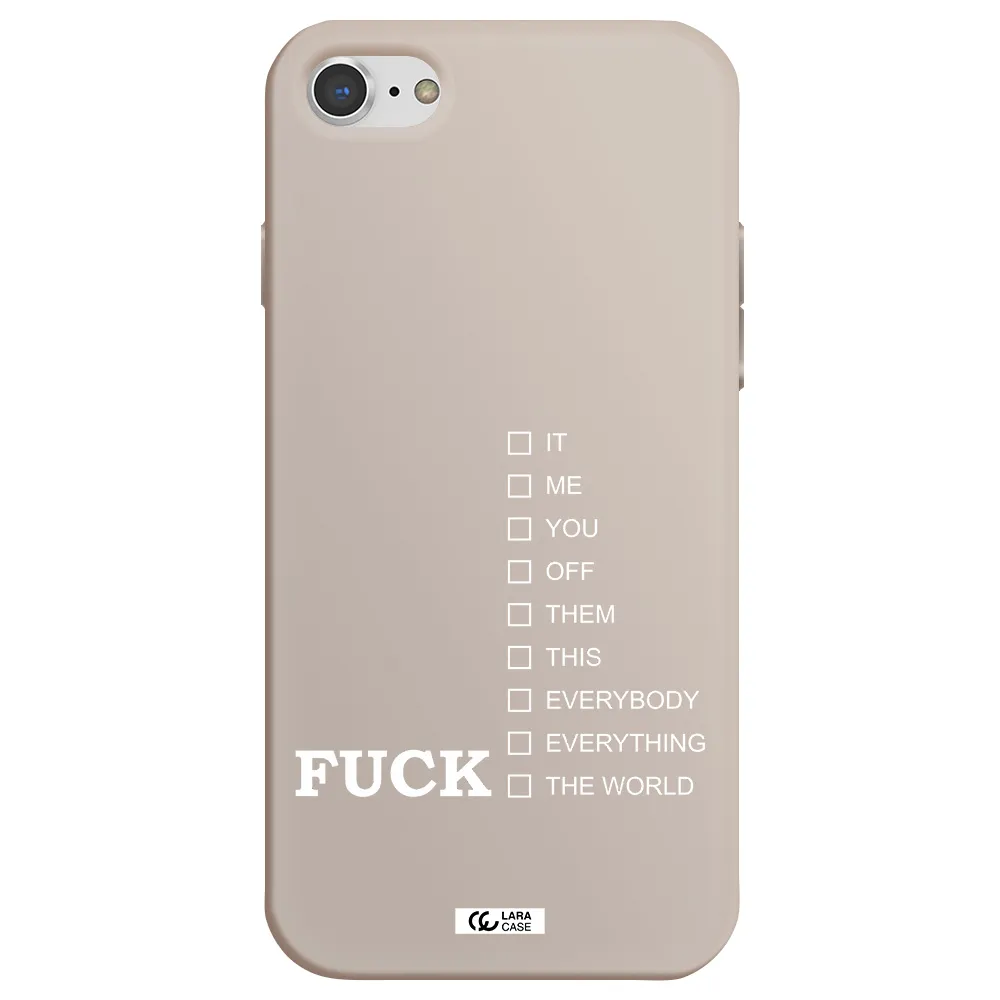 F#*K Ways Apple iPhone 7 Silicone Stone Case