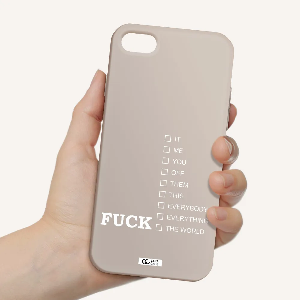 F#*K Ways Apple iPhone 7 Silicone Stone Case