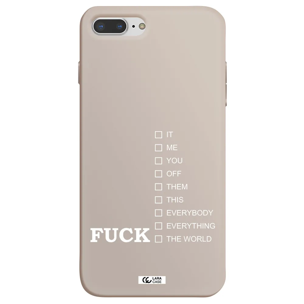 F#*K Ways Apple iPhone 8 plus Silicone Stone Case