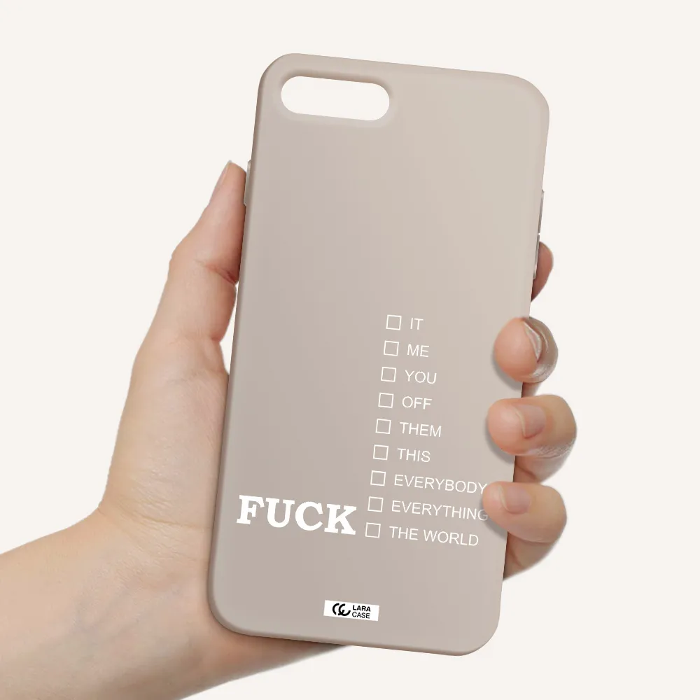 F#*K Ways Apple iPhone 8 plus Silicone Stone Case