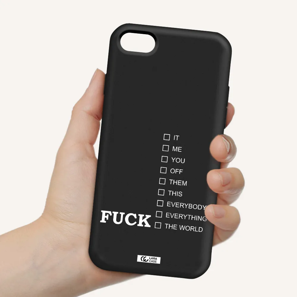 F#*K Ways Apple iPhone 8 Silicone black Case