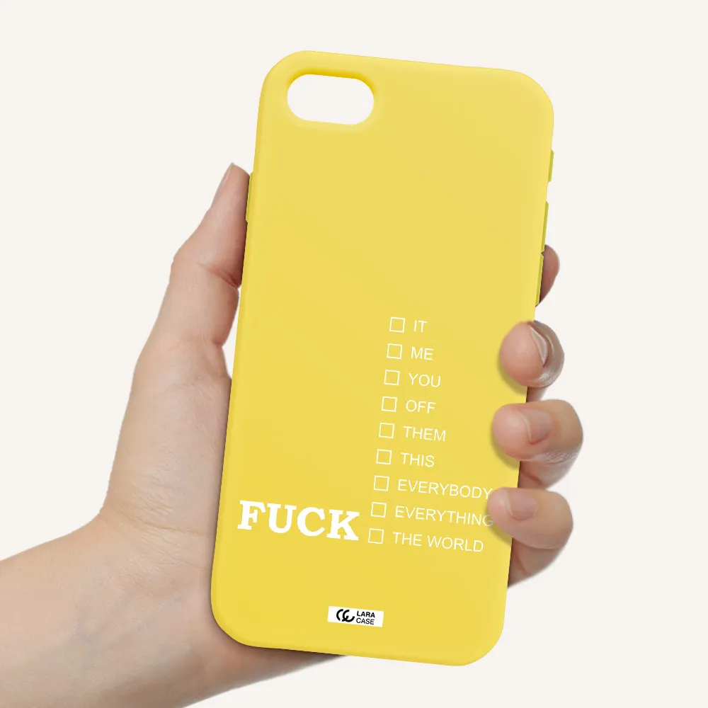 F#*K Ways Apple iPhone se 2020 Silicone canary yellow Case