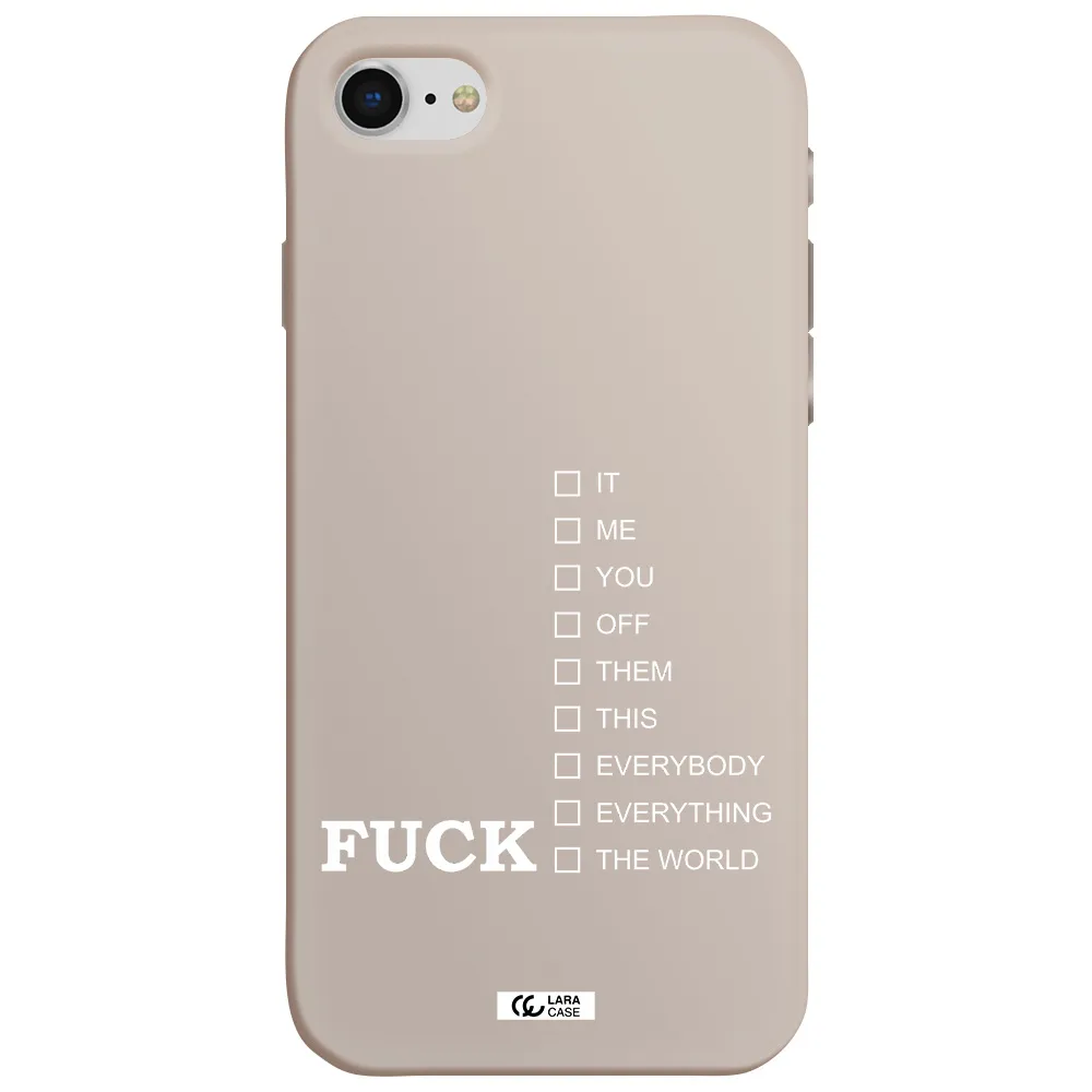 F#*K Ways Apple iPhone se 2020 Silicone Stone Case