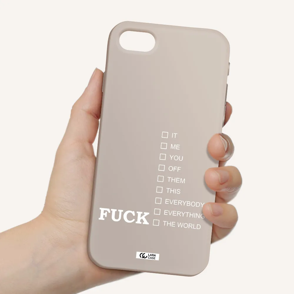 F#*K Ways Apple iPhone se 2020 Silicone Stone Case