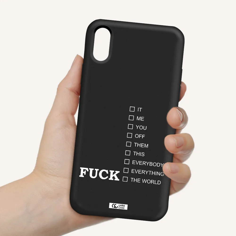 F#*K Ways Apple iPhone X Silicone black Case