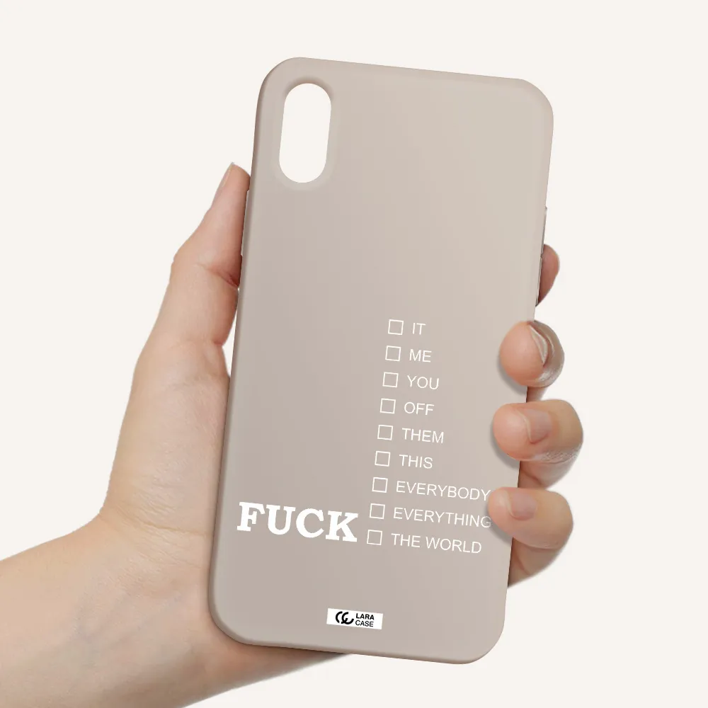 F#*K Ways Apple iPhone XS Silicone Stone Case