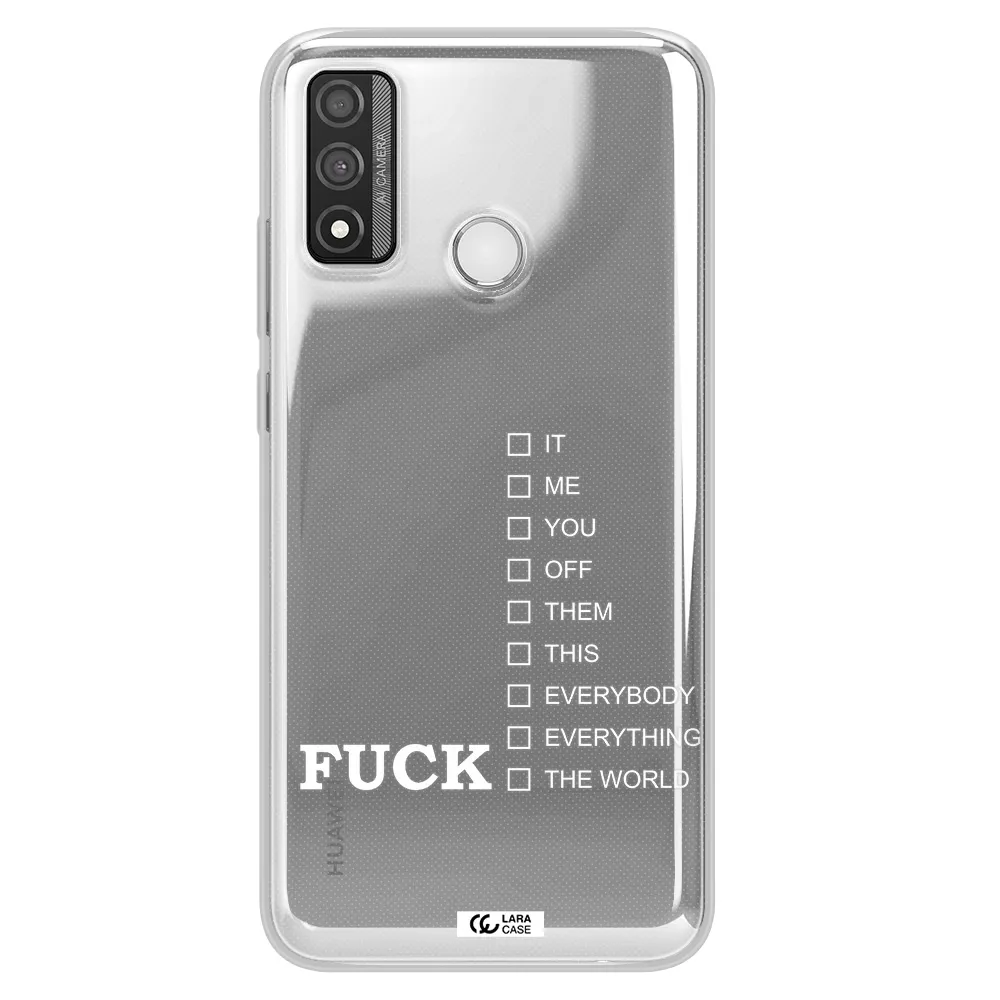 F#*K Ways Huawei P Smart 2020 Clear TPU Case