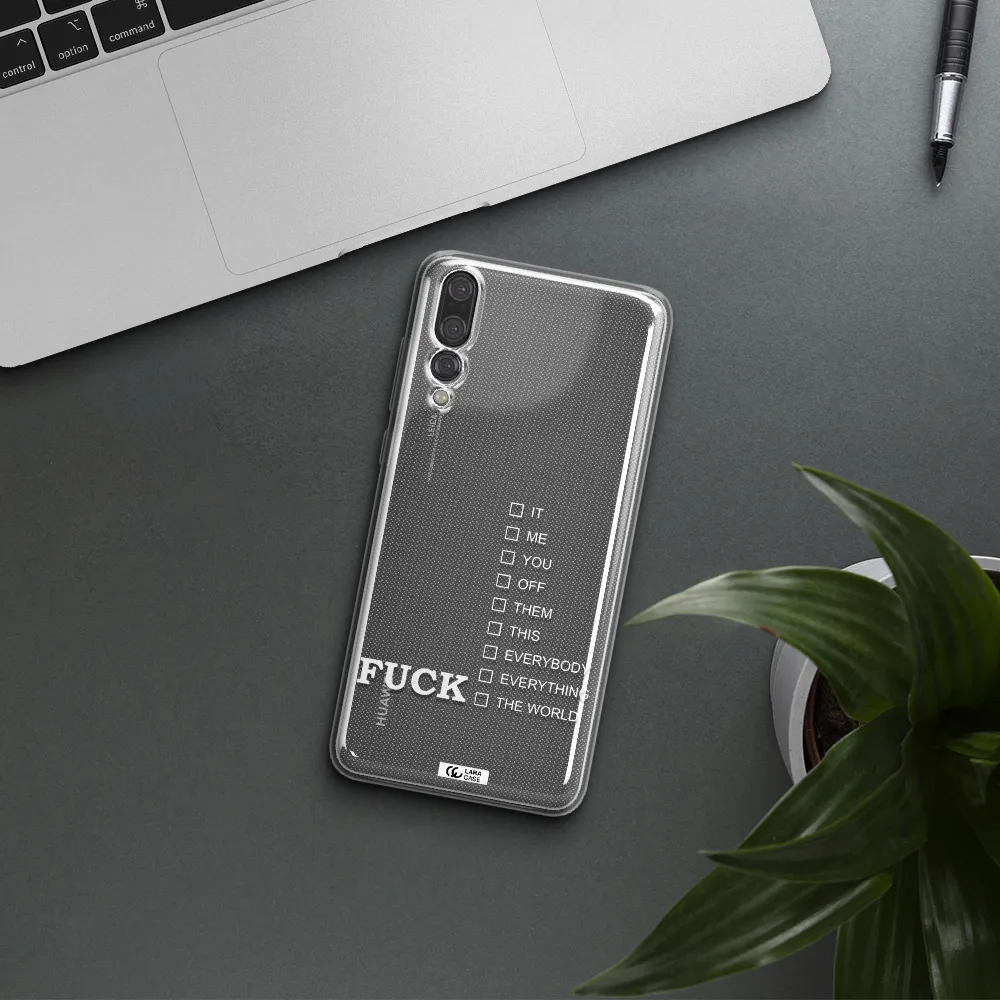 F#*K Ways Huawei P20 Pro Clear TPU Case