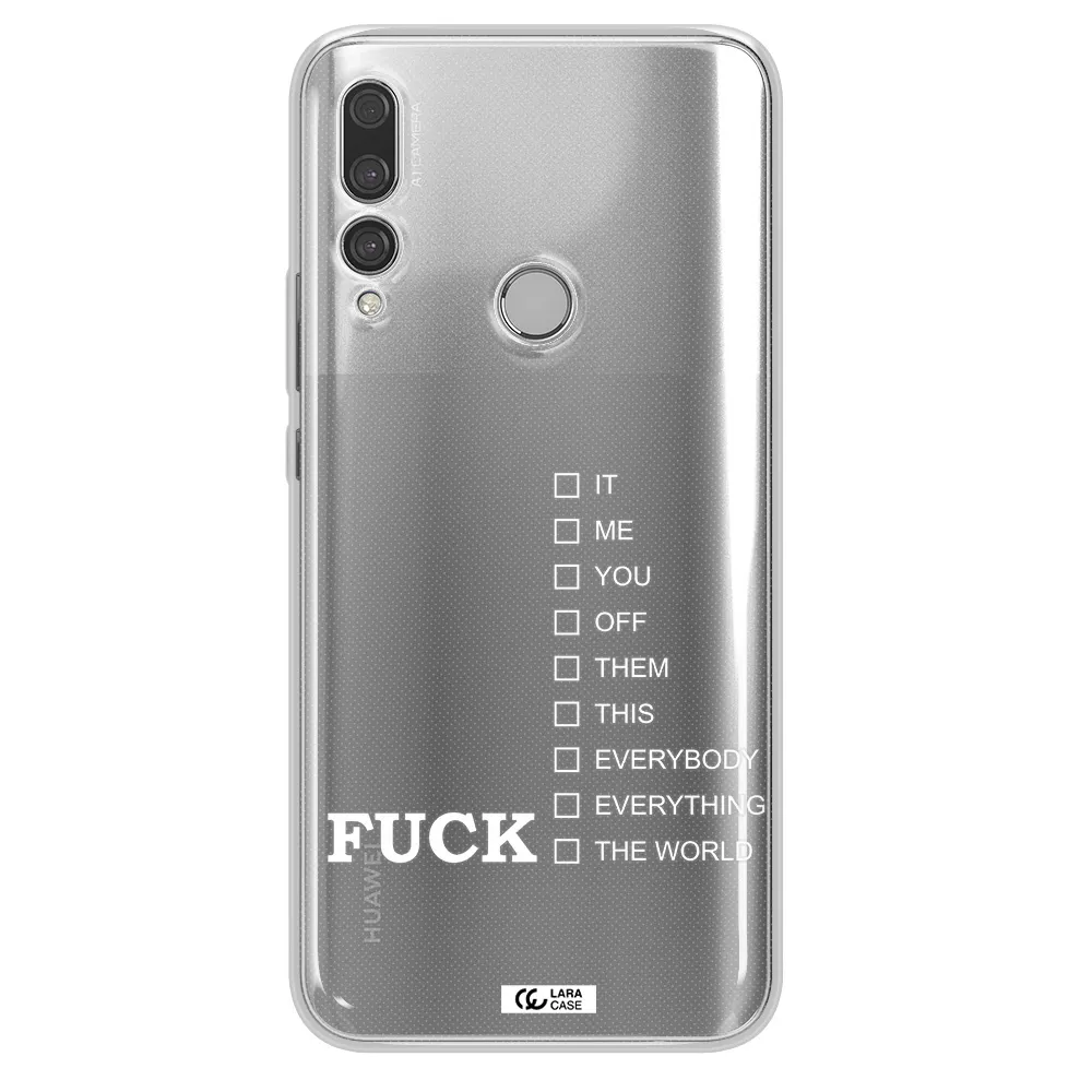 F#*K Ways Huawei Y9 Prime 2019 Clear TPU Case