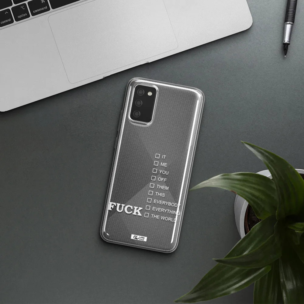 F#*K Ways Samsung A02S Clear TPU Case