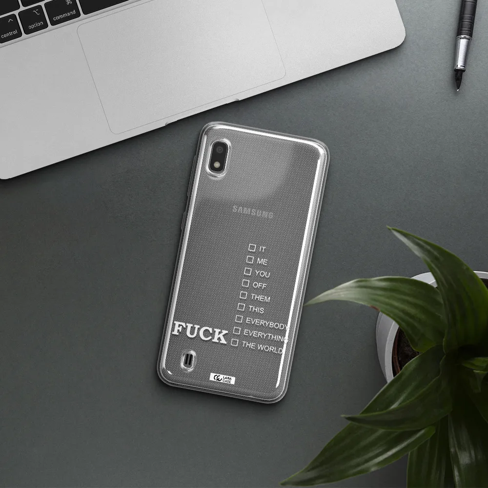 F#*K Ways Samsung A10 Clear TPU Case
