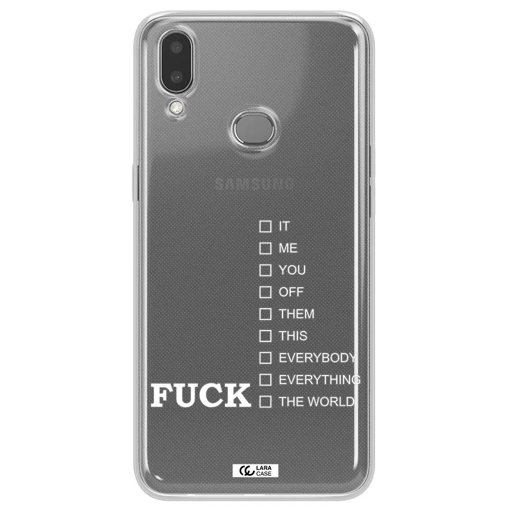 F#*K Ways Samsung A10S Clear TPU Case