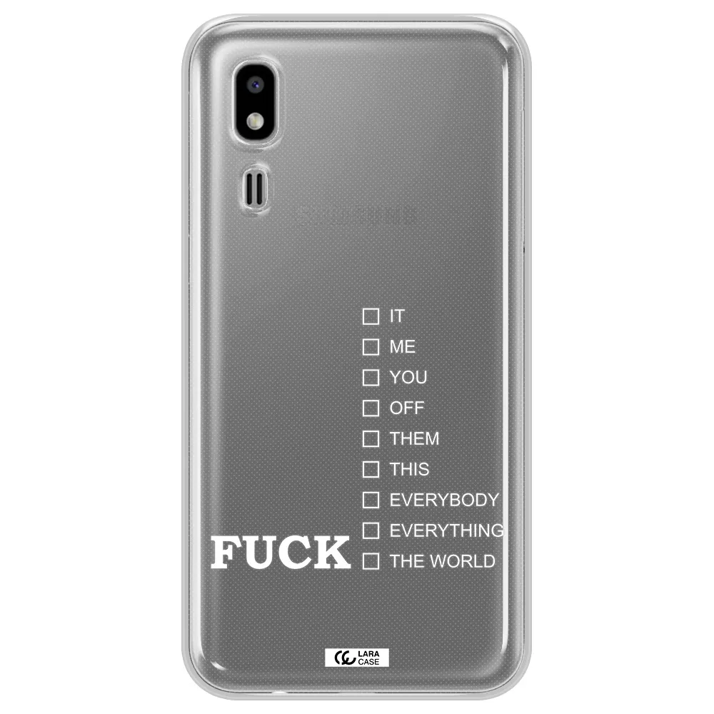 F#*K Ways Samsung A2 Core Clear TPU Case