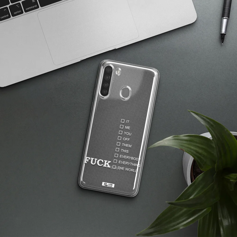 F#*K Ways Samsung A21 Clear TPU Case
