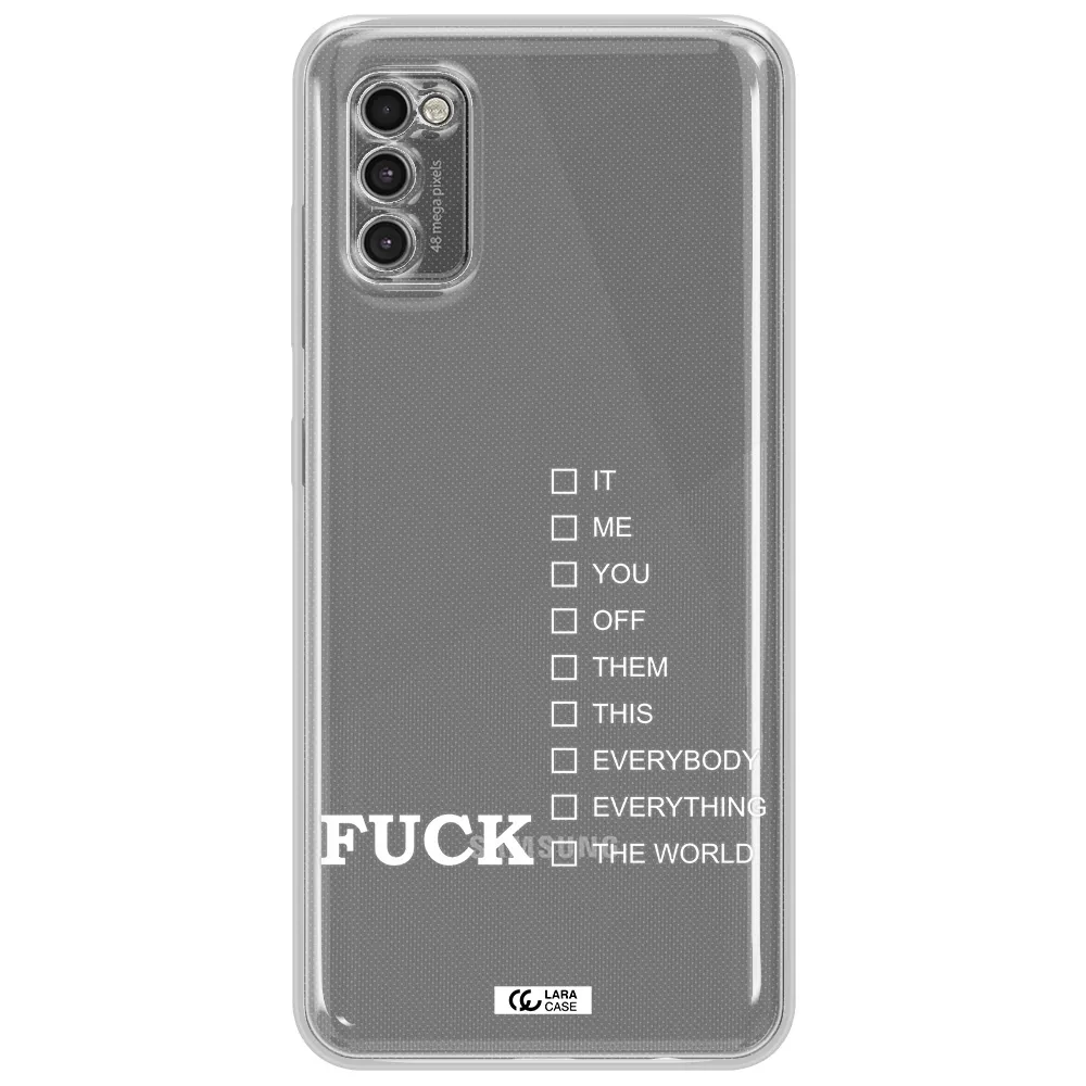 F#*K Ways Samsung A41 Clear Tpu Case