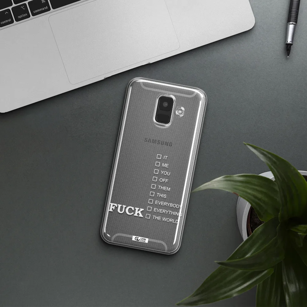 F#*K Ways Samsung A6 Clear TPU Case
