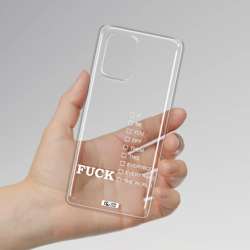 F#*K Ways Samsung A91 Clear TPU Case
