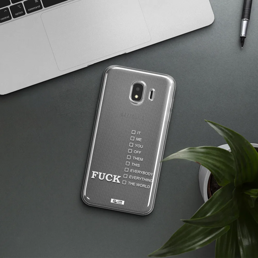 F#*K Ways Samsung J4 Clear TPU Case