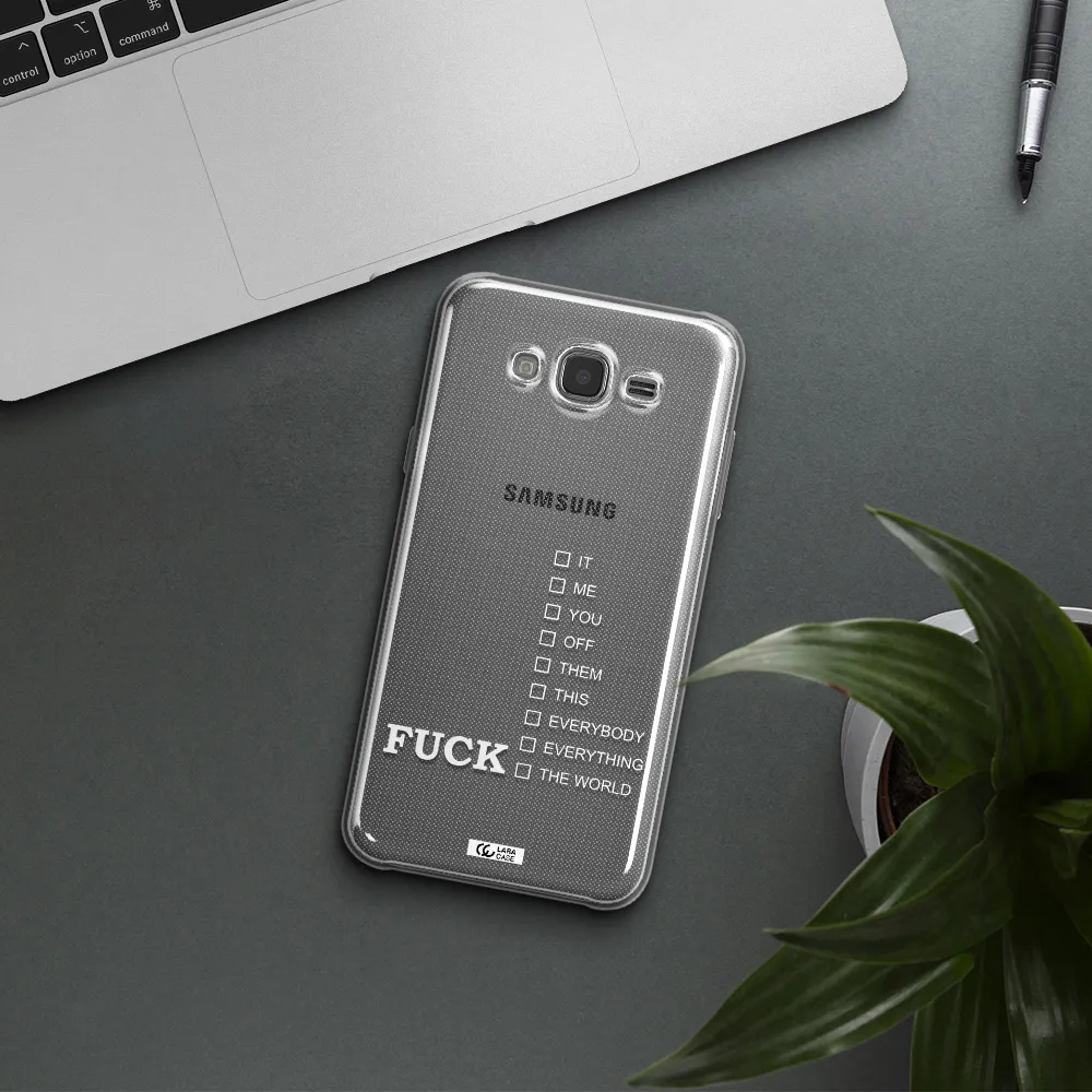 F#*K Ways Samsung J7 2015 Clear TPU Case