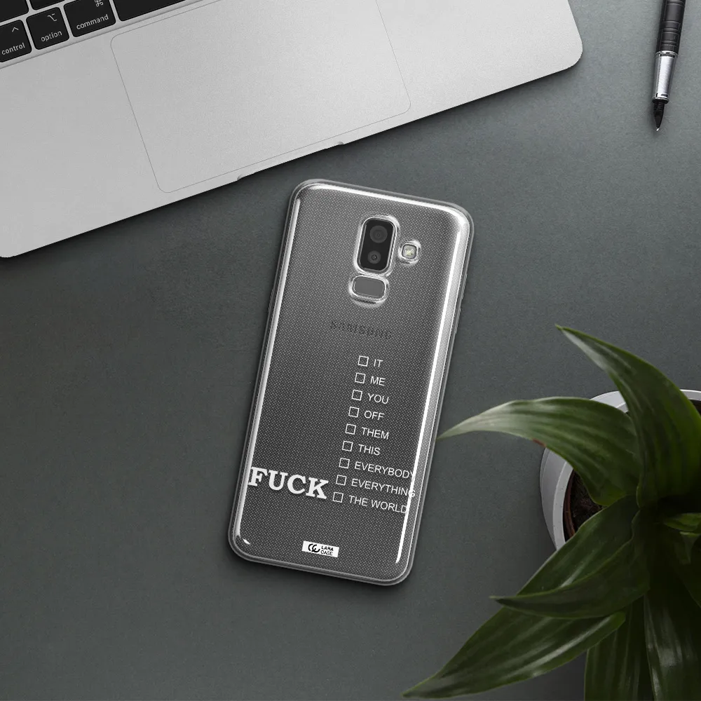 F#*K Ways Samsung J8 Clear TPU Case
