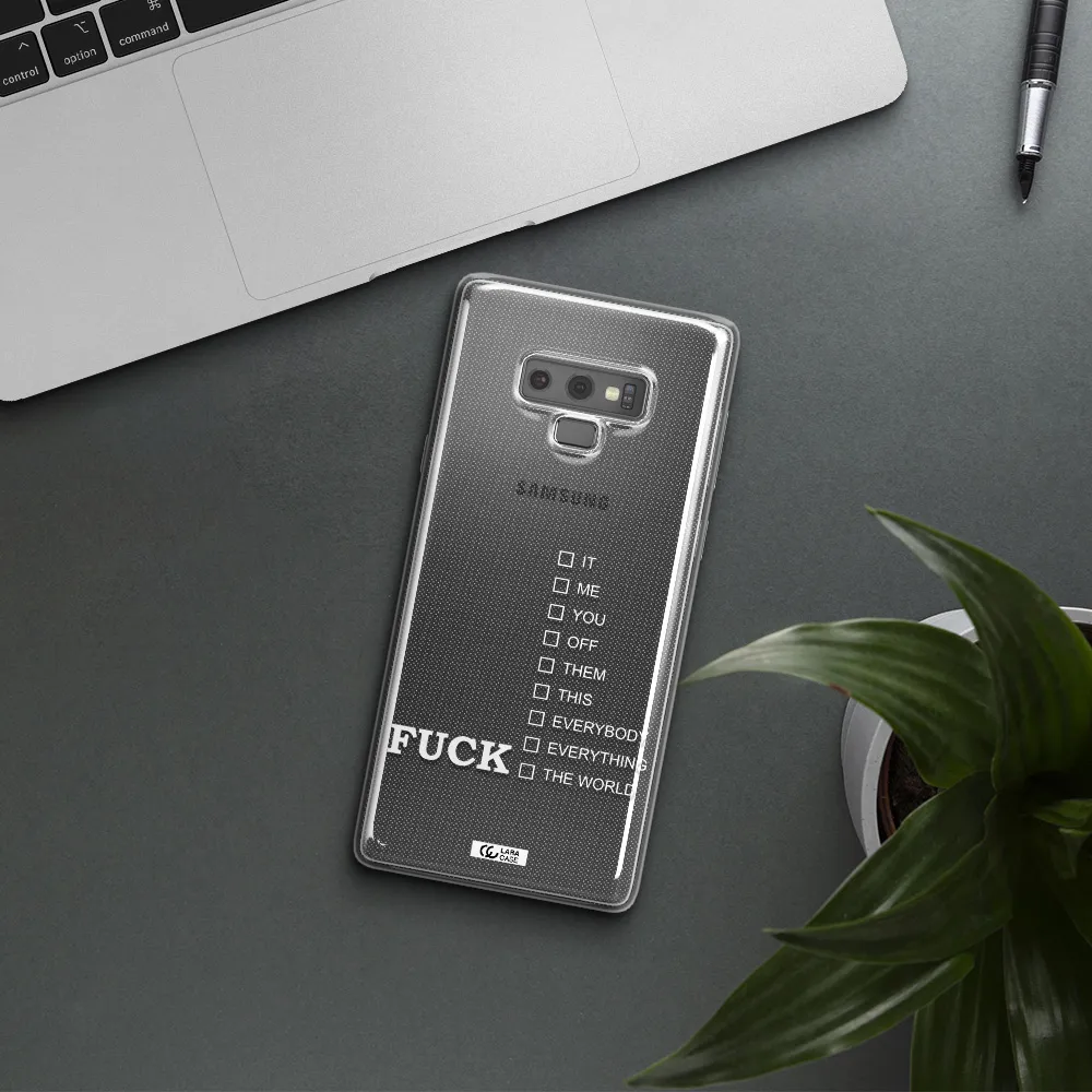 F#*K Ways Samsung Note 9 Clear TPU Case