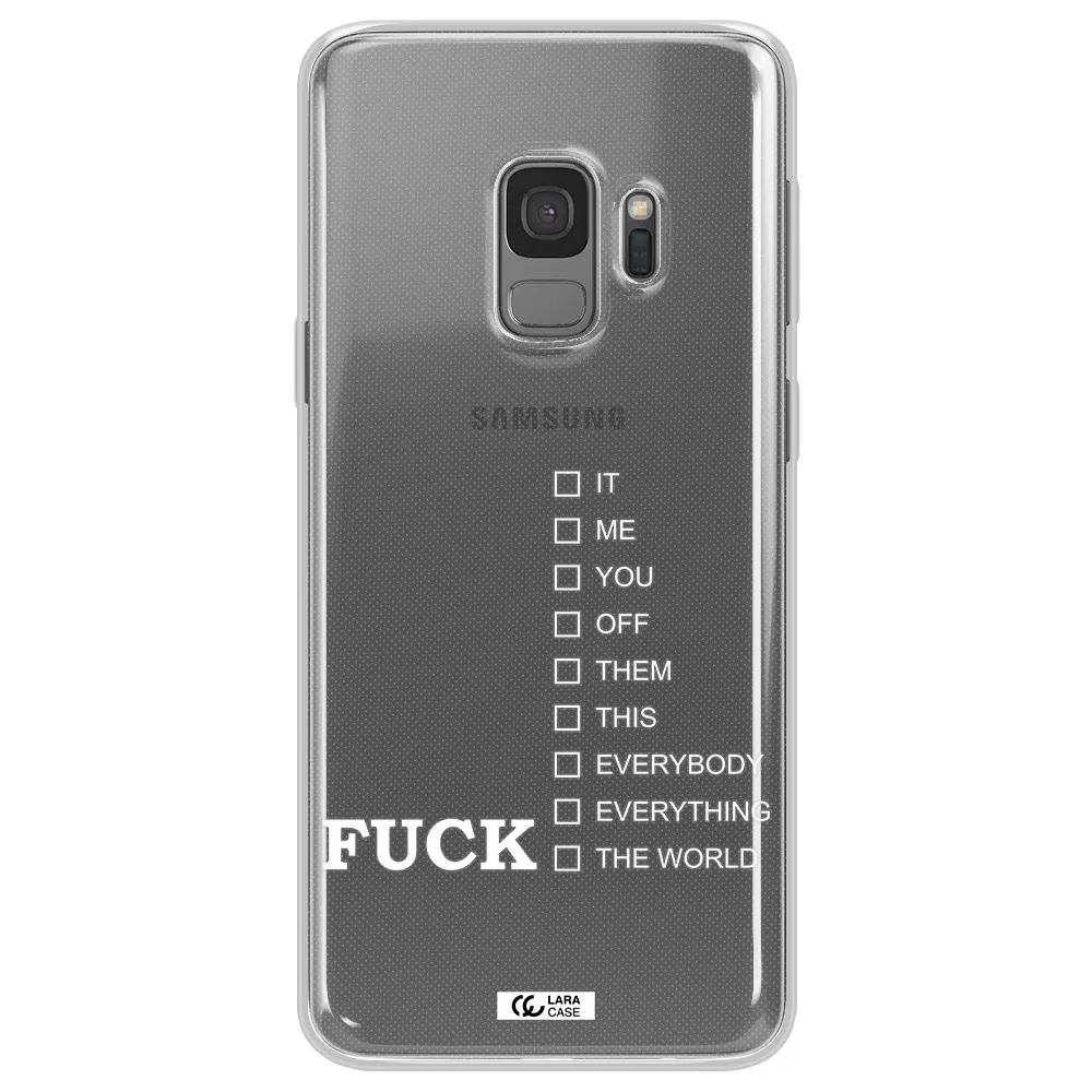 F#*K Ways Samsung S9 Clear TPU Case
