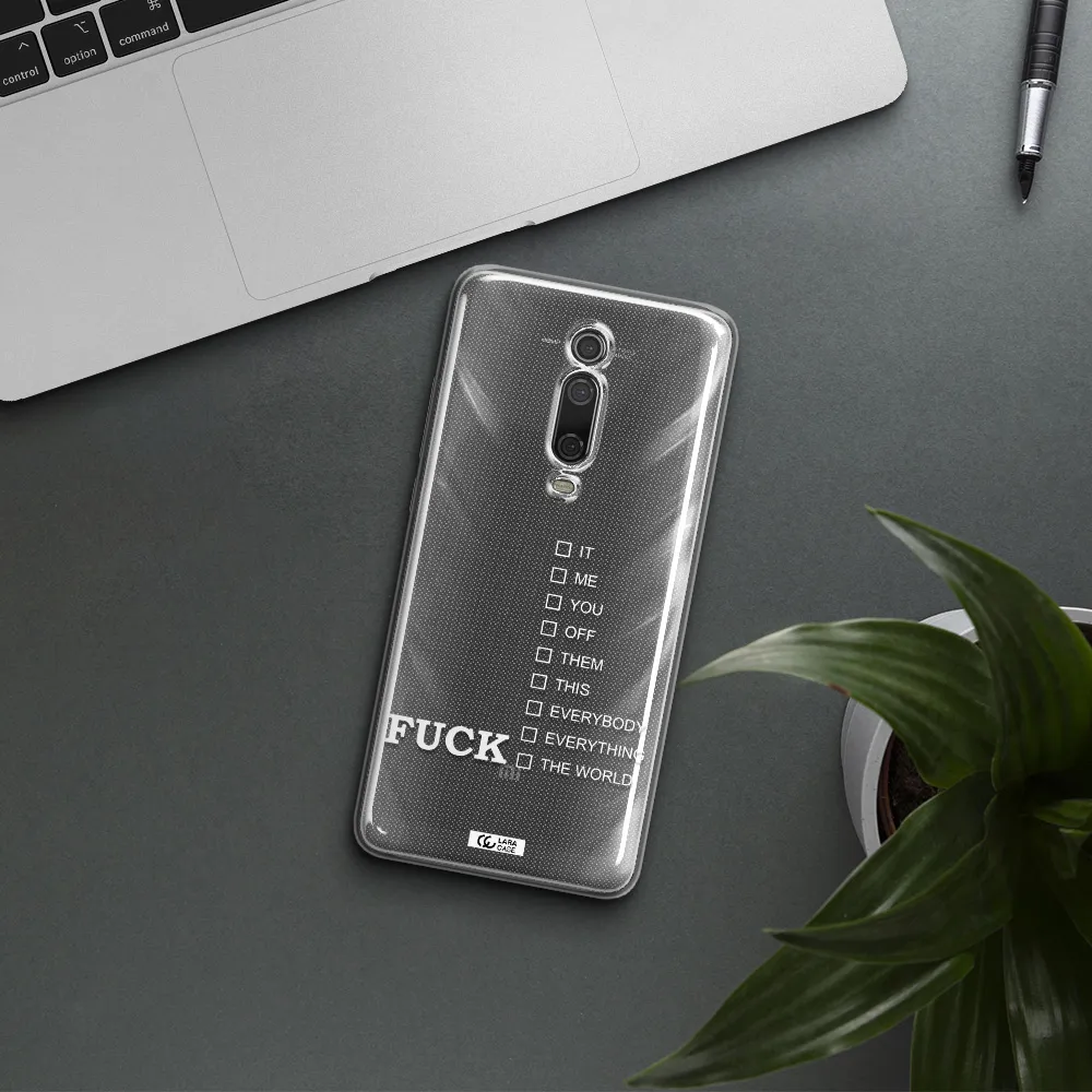 F#*K Ways Xiaomi Mi 9T Clear TPU Case