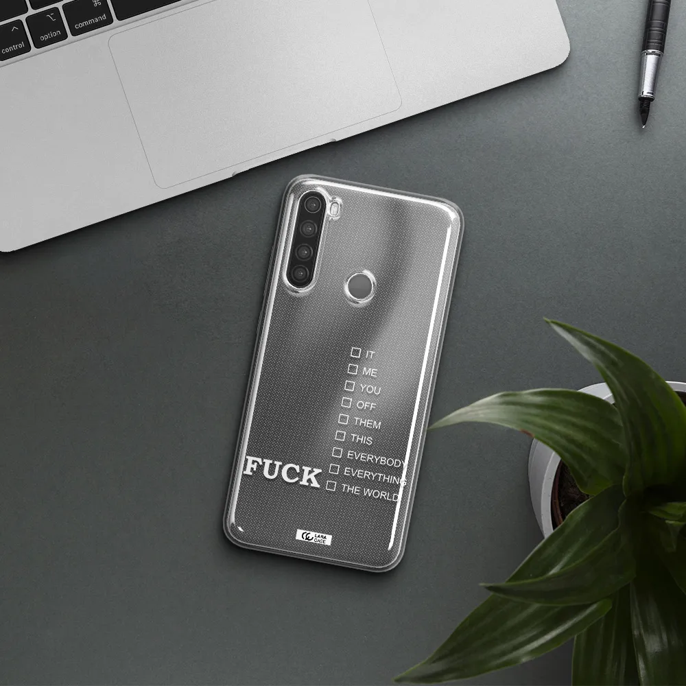 F#*K Ways Xiaomi Note 8 Clear TPU Case