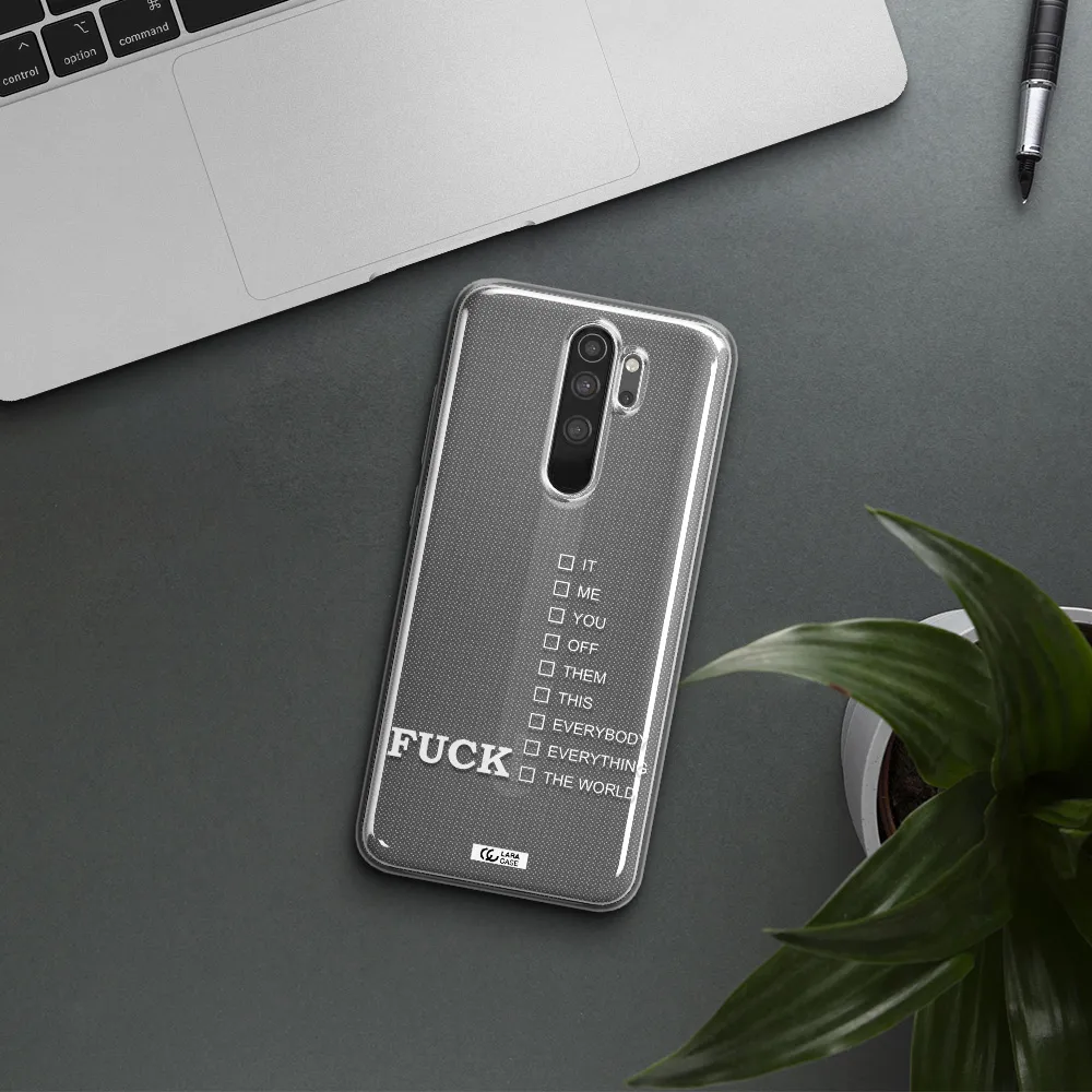 F#*K Ways Xiaomi Note 8 Pro Clear TPU Case