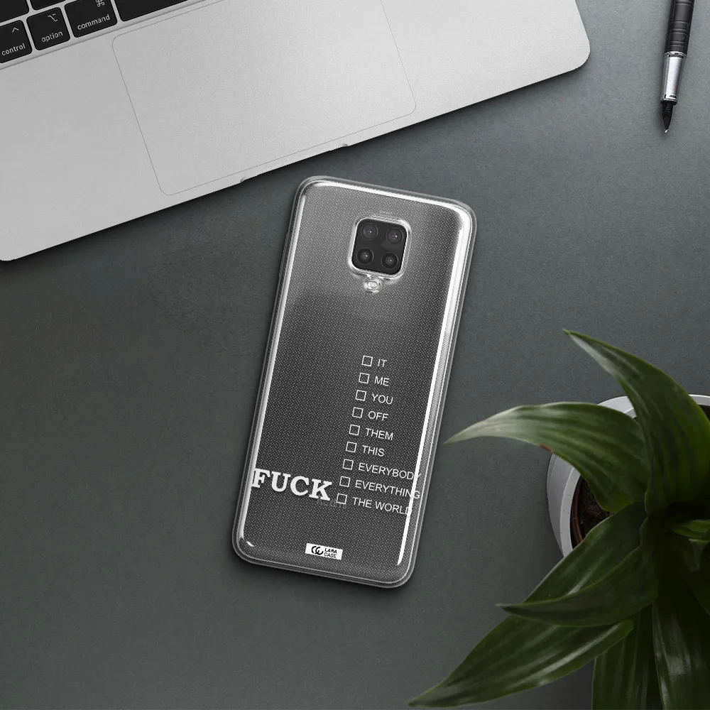 F#*K Ways Xiaomi Note 9 Pro Clear TPU Case