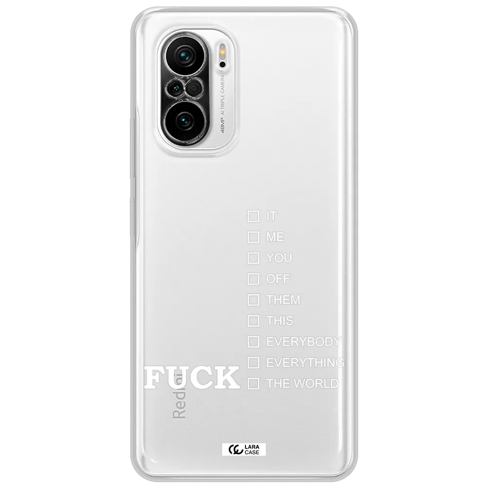 F#*K Ways Xiaomi Poco F3 Clear Tpu Case