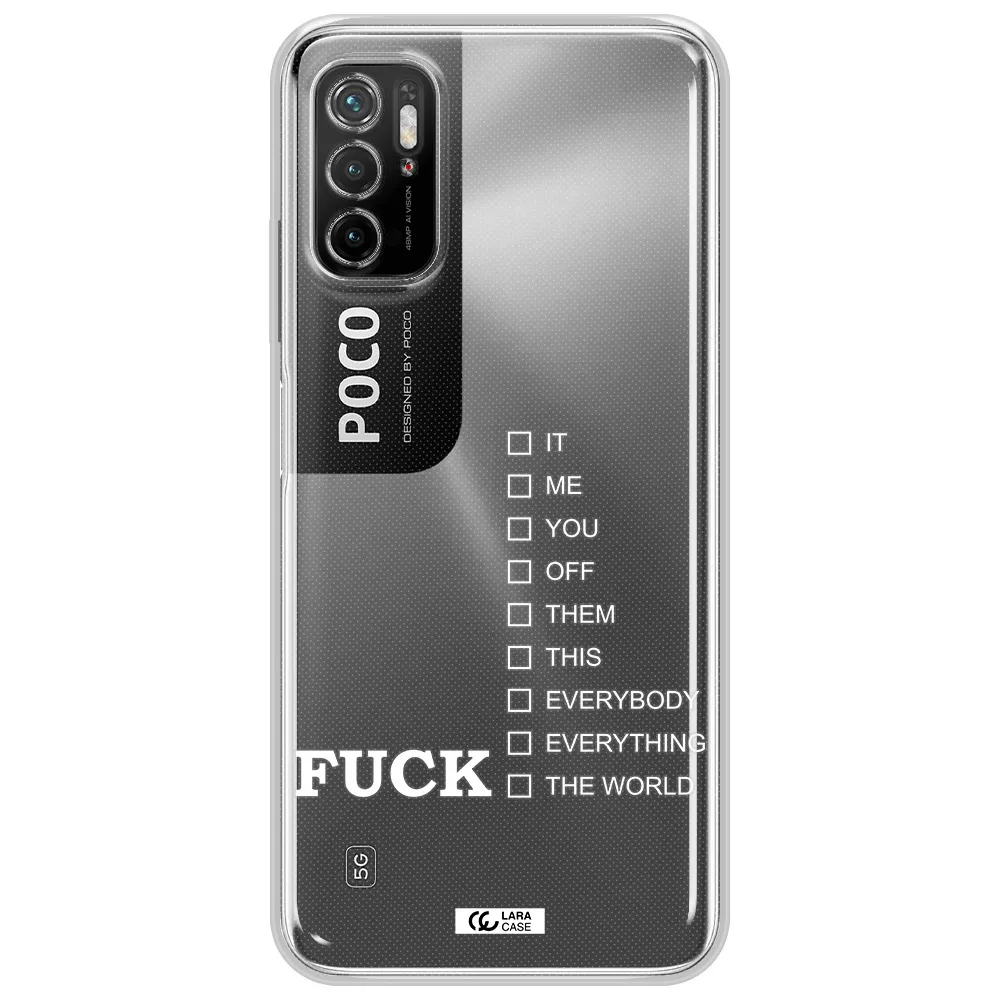 F#*K Ways Xiaomi Poco M3 Pro Clear Tpu Case