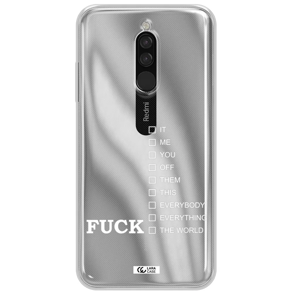 F#*K Ways Xiaomi Redmi 8 Clear Tpu Case