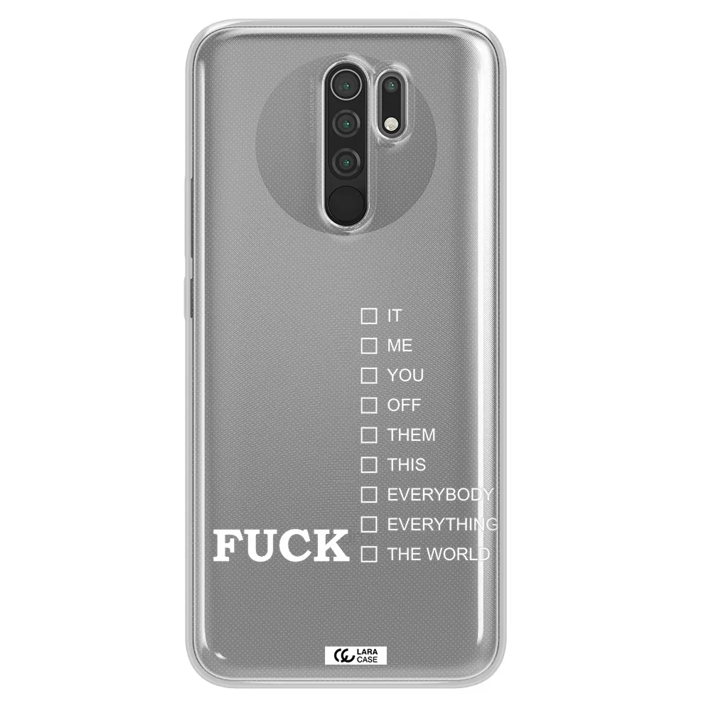 F#*K Ways Xiaomi Redmi 9 Clear TPU Case