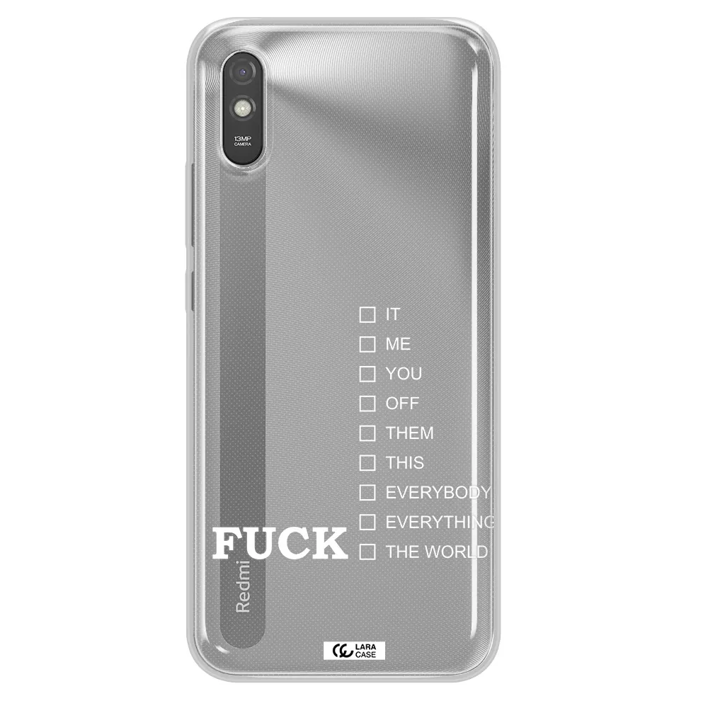 F#*K Ways Xiaomi Redmi 9A Clear TPU Case