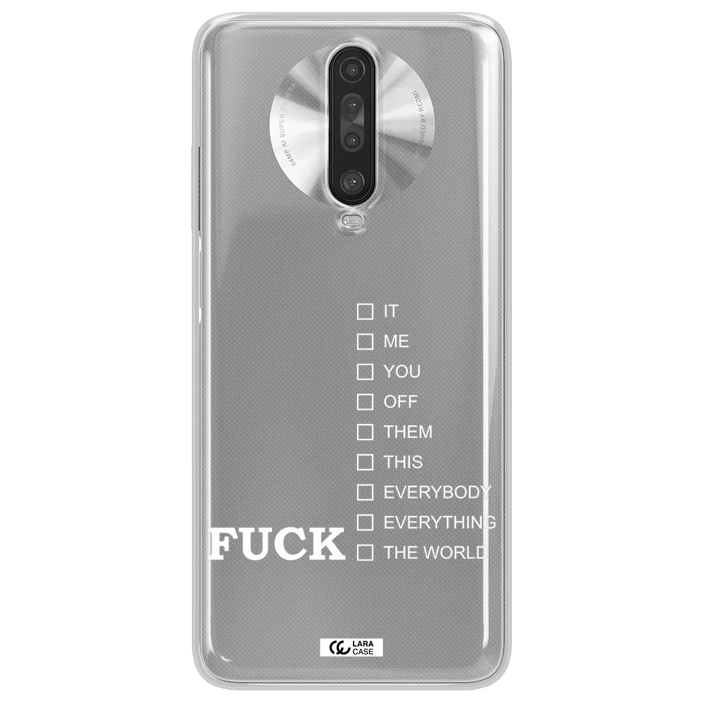 F#*K Ways Xiaomi Redmi K30 Clear TPU Case