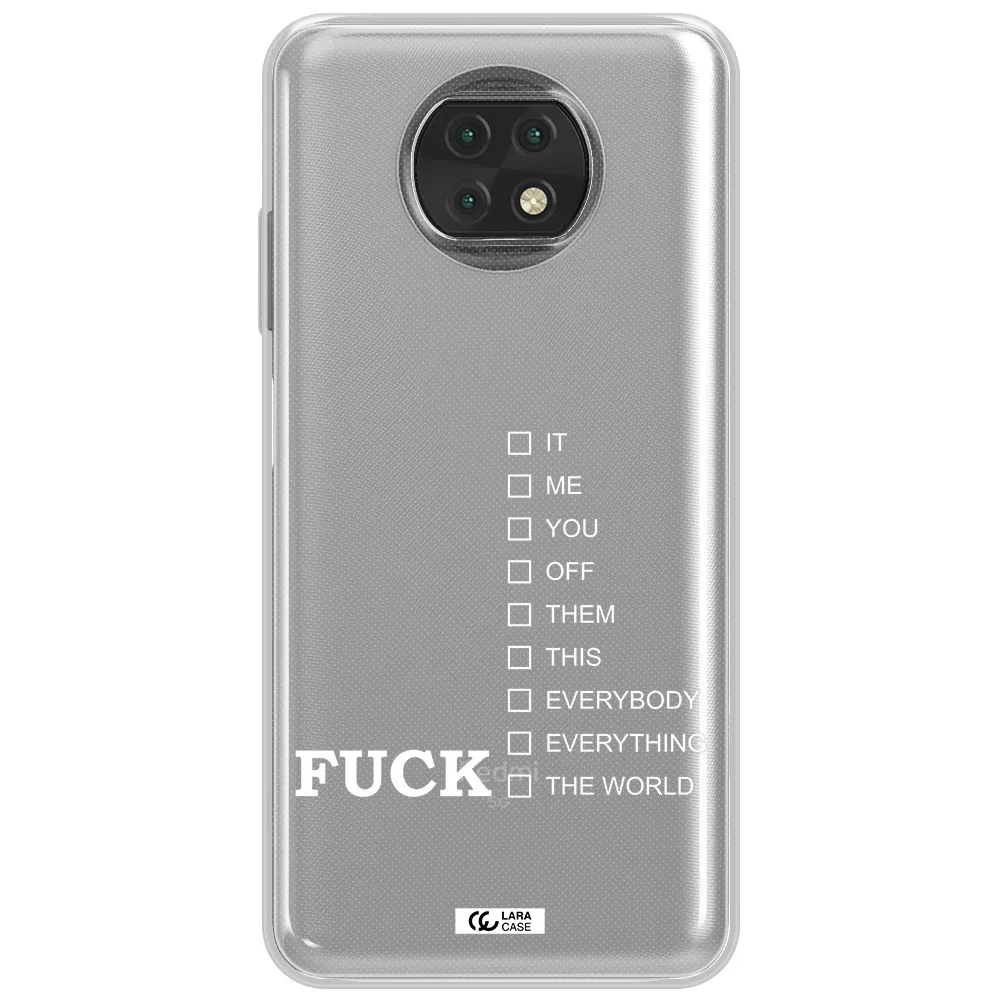 F#*K Ways Xiaomi Redmi Note 9T Clear Tpu Case