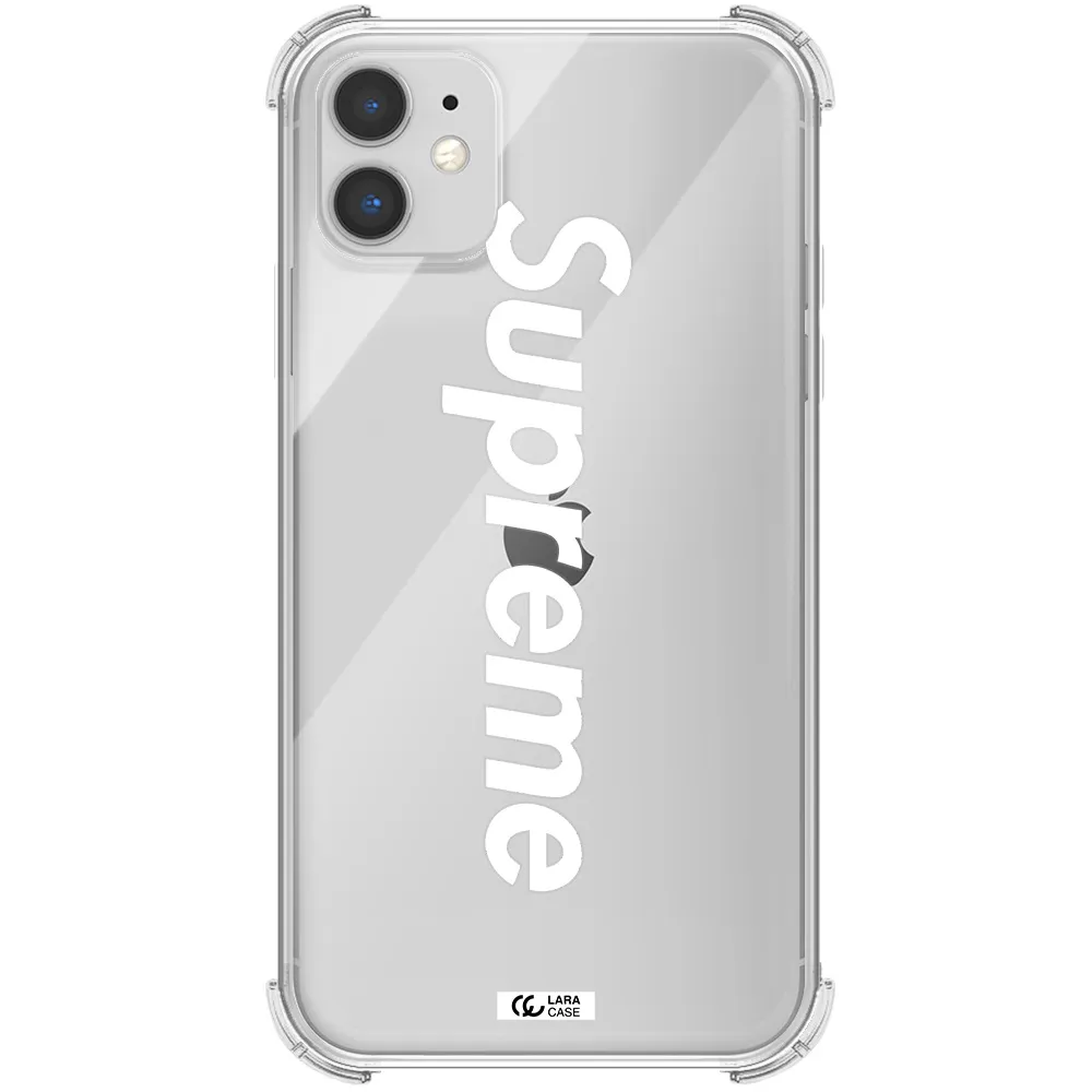 Supreme Vertical Apple iPhone 11 Clear PC Case
