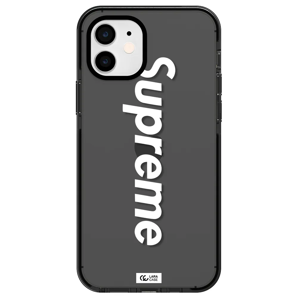 Supreme Vertical Apple iPhone 11 impact Smoke Black Case