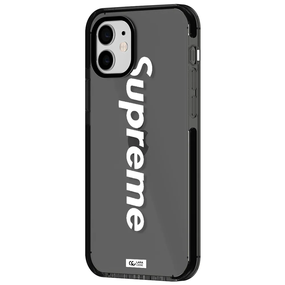 Supreme Vertical Apple iPhone 11 impact Smoke Black Case