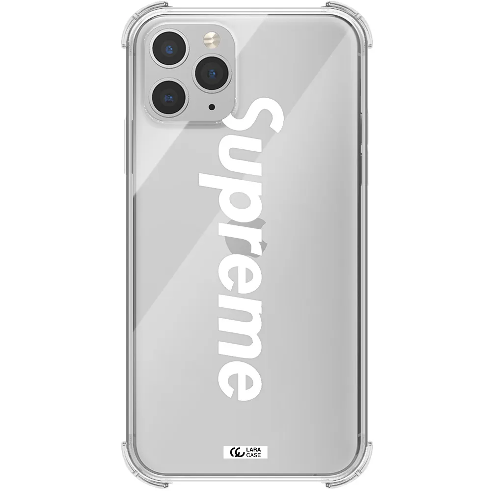 Supreme Vertical Apple iPhone 11 pro Clear PC Case