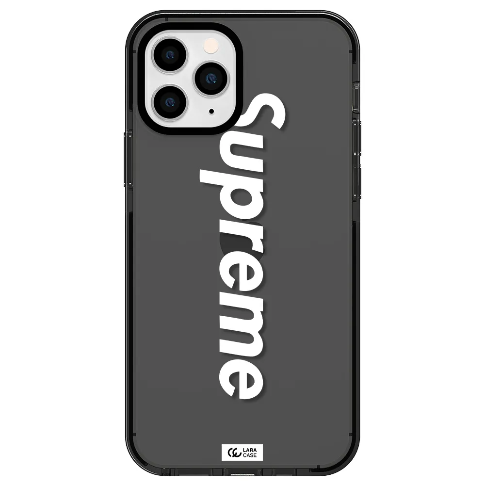 Supreme Vertical Apple iPhone 11 pro max impact Smoke Black Case