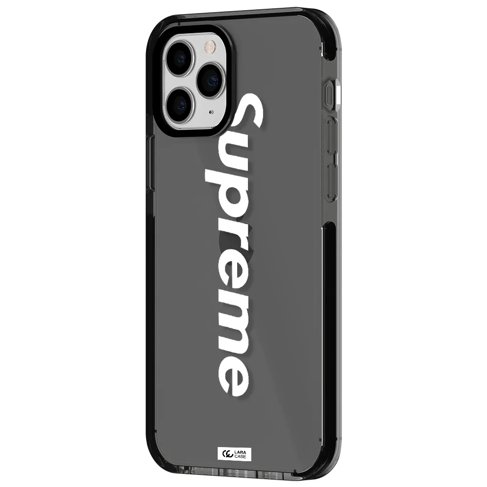 Supreme Vertical Apple iPhone 11 pro max impact Smoke Black Case