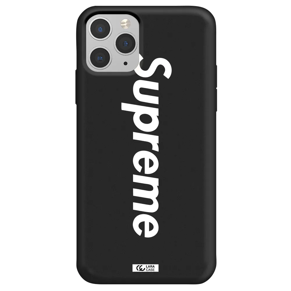 Supreme Vertical Apple iPhone 11 pro Silicone black Case