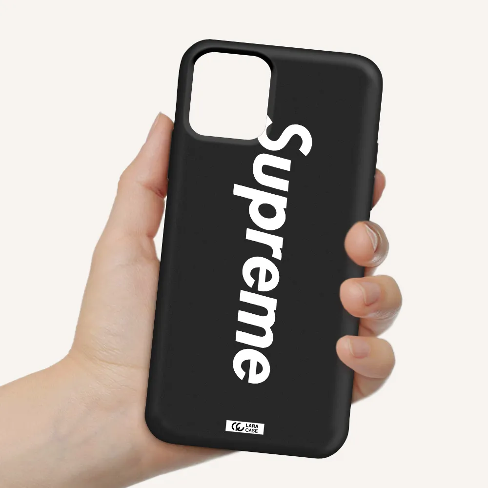 Supreme Vertical Apple iPhone 11 pro Silicone black Case