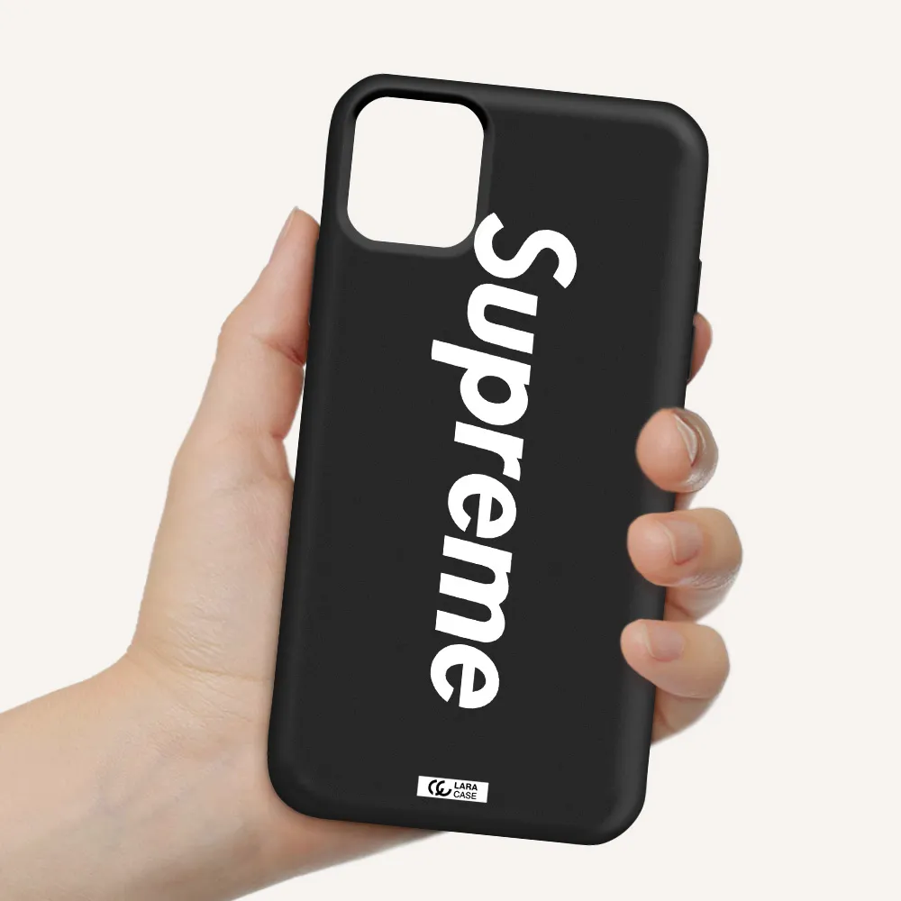 Supreme Vertical Apple iPhone 11 Silicone black Case